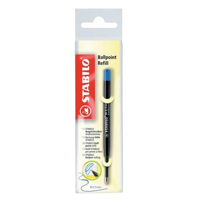 Recharge stylo bille Standard STABILO Medium bleu