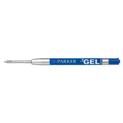 Gelschrijvervulling Parker Quink medium blauw blister à 1 stuk