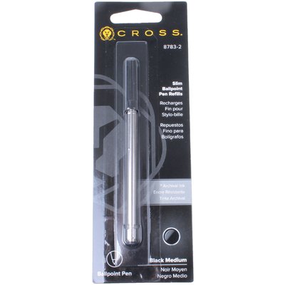 Balpenvulling Cross slim click medium zwart