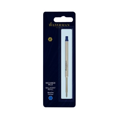 Recharge stylo bille Waterman Fin bleu blister