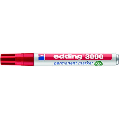 Viltstift edding 3000 rond 1.5-3mm rood