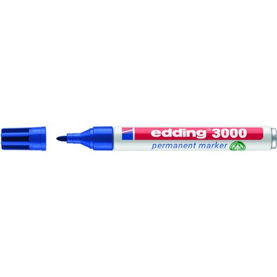 Marqueur edding 3000 ogive 1,5-3mm bleu