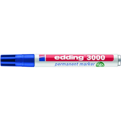 Marqueur edding 3000 ogive 1,5-3mm bleu