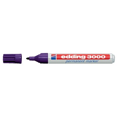 Marqueur edding 3000 ogive 1,5-3mm violet