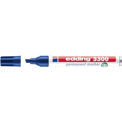 Viltstift edding 3300 schuin 1-5mm blauw