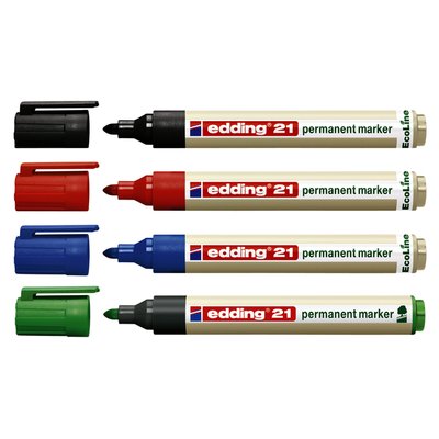 Marqueur edding 21 EcoLine ogive 1,5-3mm noir