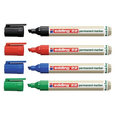 Marqueur edding 22 EcoLine biseau 1-5mm noir