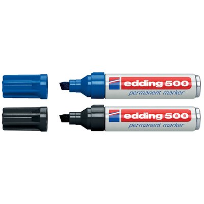 Marqueur edding 500 biseau 2-7mm boîte 10 couleurs