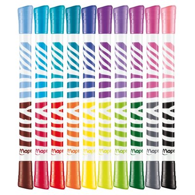 Viltstift Maped Color'Peps Duo Colors set á 10 stuks assorti