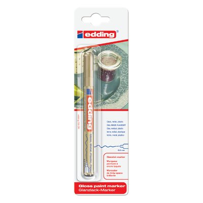 Paintmarker edding 780 op oliebasis 0.8mm goud blister à 1 stuk