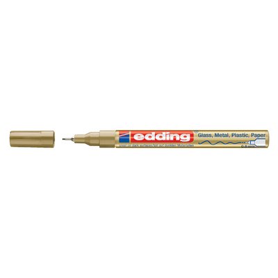Paintmarker edding 780 op oliebasis 0.8mm goud blister à 1 stuk