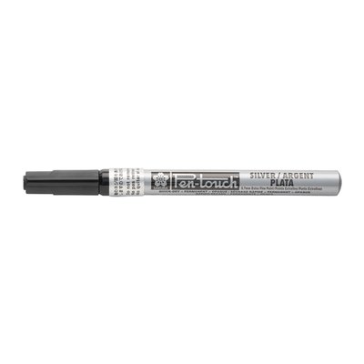 Viltstift Sakura Pen-touch extra fijn zilver