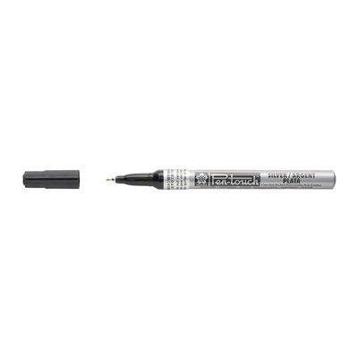 Viltstift Sakura Pen-touch extra fijn zilver