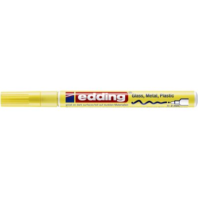Paintmarker edding 751 op oliebasis 1-2mm pastel geel