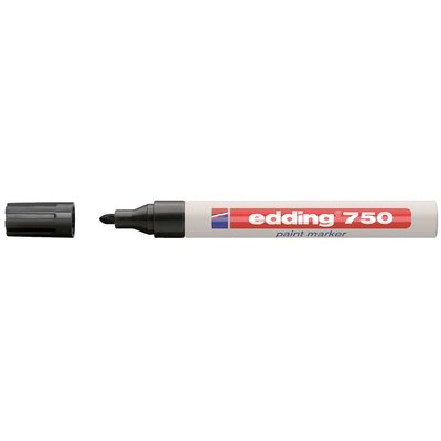 Paintmarker edding 750 op oliebasis 2-4mm zwart