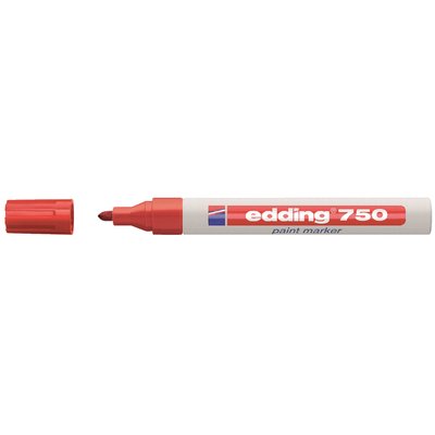 Paintmarker edding 750 op oliebasis 2-4mm rood