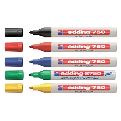 Paintmarker edding 750 op oliebasis 2-4mm blauw