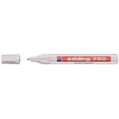Paintmarker edding 750 op oliebasis 2-4mm wit