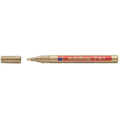 Paintmarker edding 751 op oliebasis 1-2mm goud