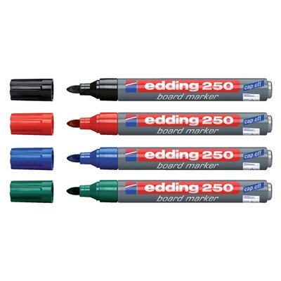 Whiteboardmarker edding 250 rond 1.5-3mm zwart
