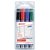 Whiteboardmarker edding 250 rond 1.5-3mm assorti etui à 4 stuks
