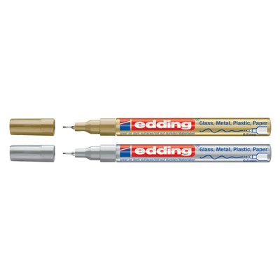 Paintmarker edding 780 op oliebasis 0.8mm goud