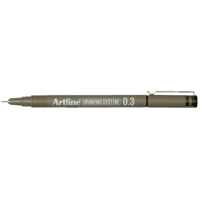 Fineliner Artline technisch 0.3mm zwart
