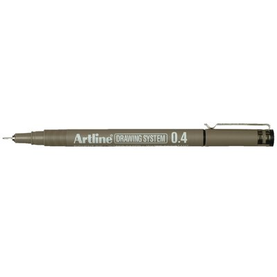 Fineliner Artline technisch 0.4mm zwart