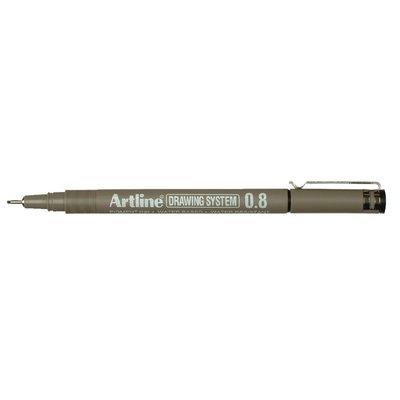 Fineliner Artline technisch 0.8mm zwart