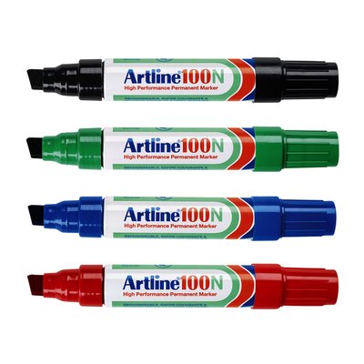 Viltstift Artline 100 schuin 7.5-12mm rood