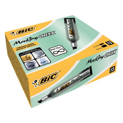 Marqueur BIC Onyx 1481 biseau Medium noir