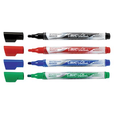 Whiteboardmarker Bic Velleda liquid rond medium zwart