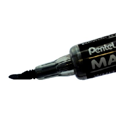 Whiteboardmarker Pentel MWL5SBF Maxiflo rond 1.5-4.5mm zwart