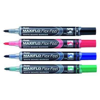 Marqueur tableau blanc Pentel Maxiflo MWL5SBF ogive 1,5-4,5mm vert