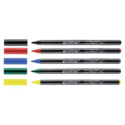 Brushpen edding 4200 porselein zwart