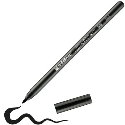 Brushpen edding 4200 porselein zwart