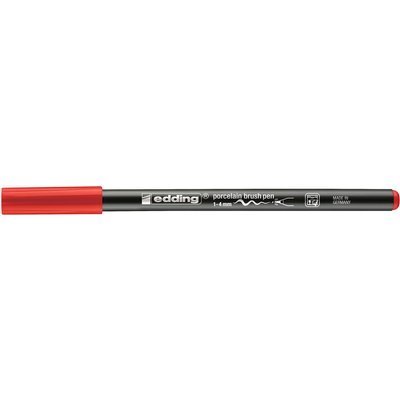 Brushpen edding 4200 porselein rood