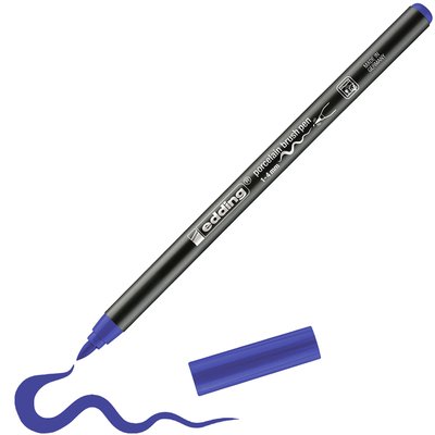 Brushpen edding 4200 porselein blauw