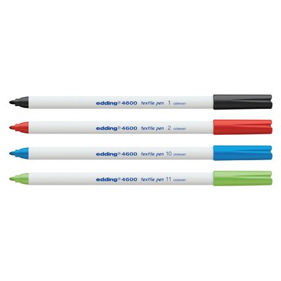 Textielmarker edding 4600 rond 1mm zwart