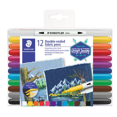 Feutre Staedtler 3190 Textile Duo assorti