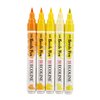 Brushpen Talens Ecoline set à 5 stuks geel foto