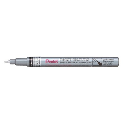 viltstift Pentel MFP10 rond 0.7mm zilver