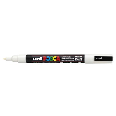 Marqueur peinture Posca PC3M Fin blanc