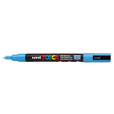 Paintmarker Uni POSCA PC3M fijn lichtblauw
