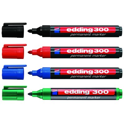 Viltstift edding 300 rond 1.5-3mm rood