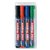 Whiteboardmarker edding 360 rond 1.5-3mm assorti set à 4 stuks