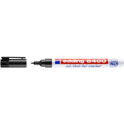 Feutre CD edding 8400 ogive 0,5-1mm noir