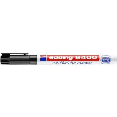 Feutre CD edding 8400 ogive 0,5-1mm noir