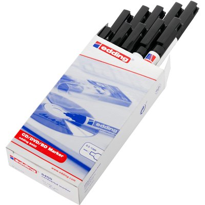 Feutre CD edding 8400 ogive 0,5-1mm noir