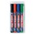 Whiteboardmarker edding 363 schuin 1-5mm assorti set à 4 stuks